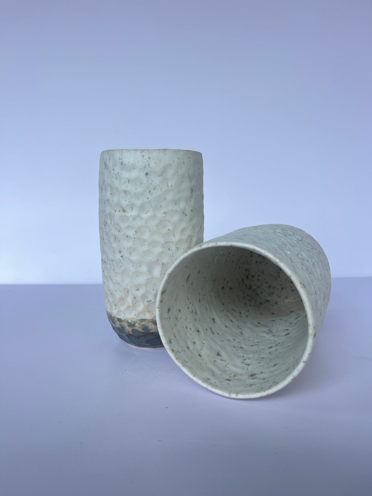 Sea salt textured vase