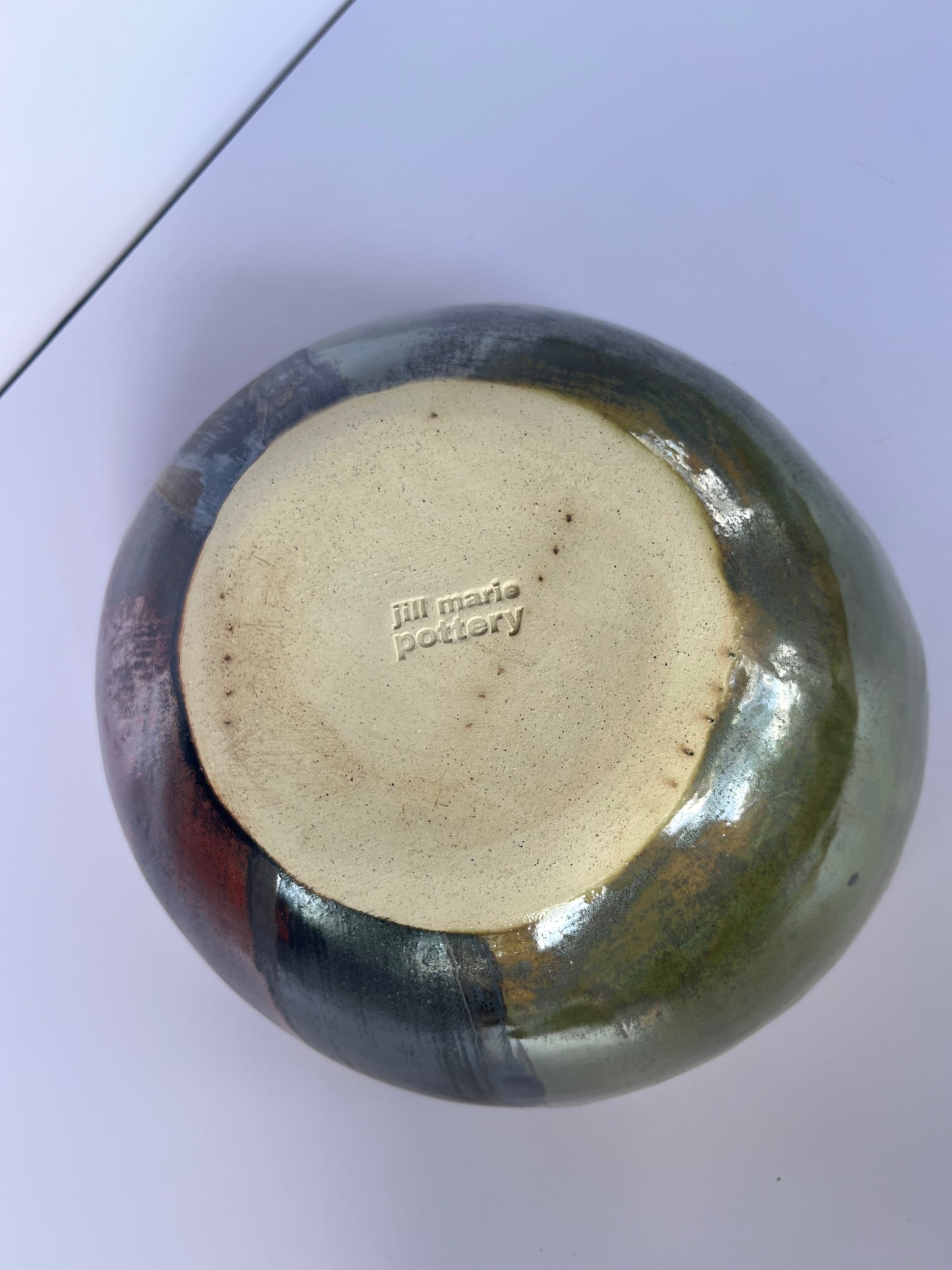 Antique multi metallic serving bowls