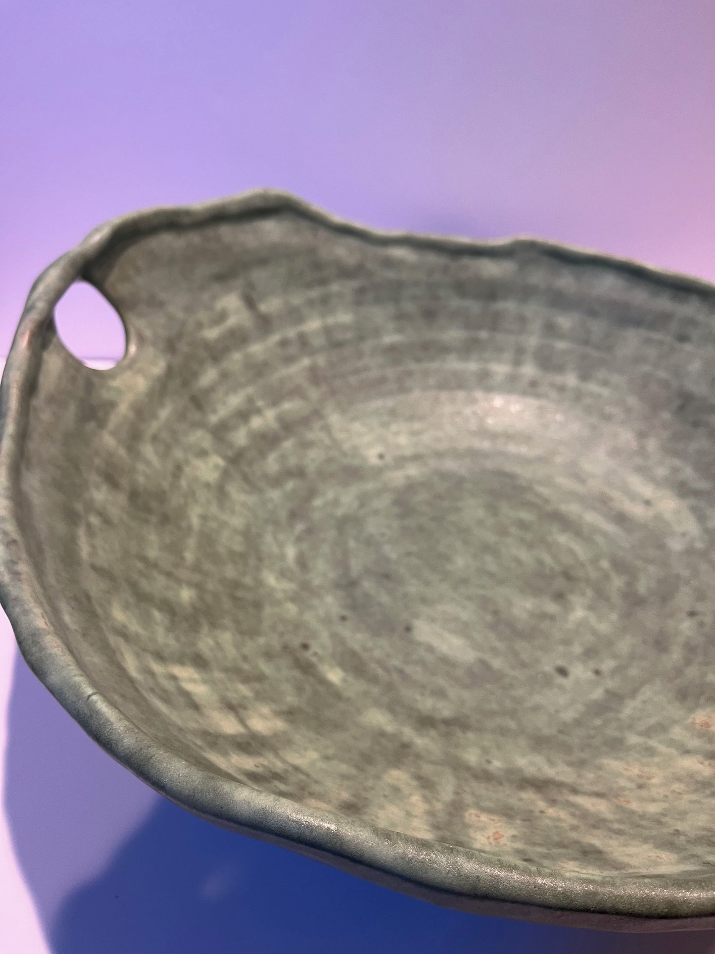 Extra Large "Matt" Green Serving Bowl