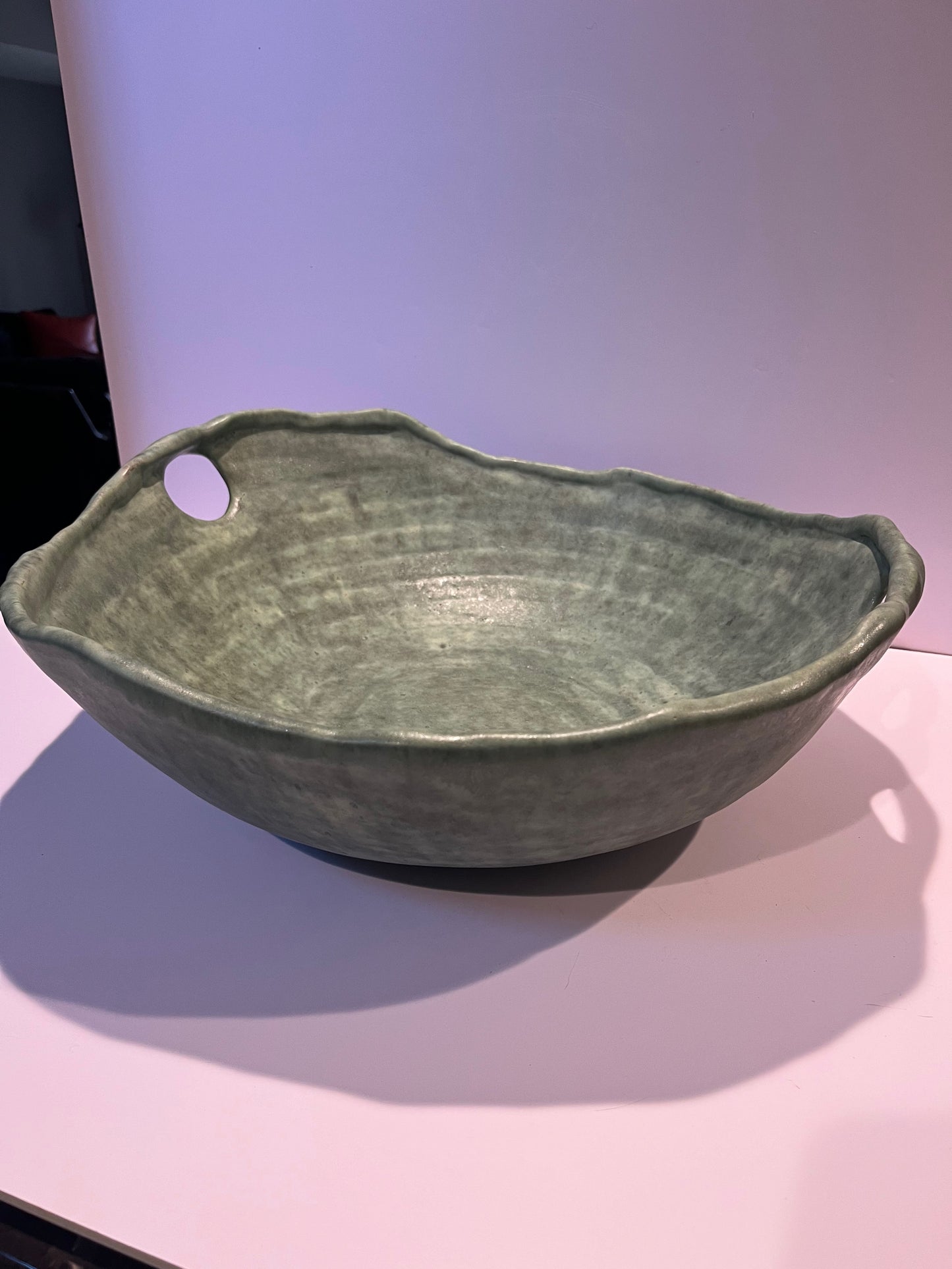 Extra Large "Matt" Green Serving Bowl
