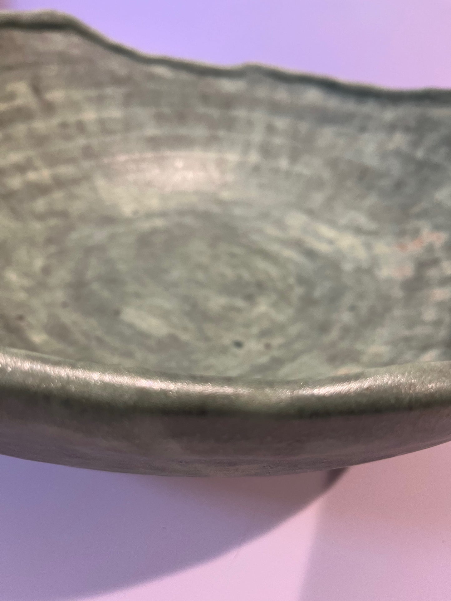 Extra Large "Matt" Green Serving Bowl