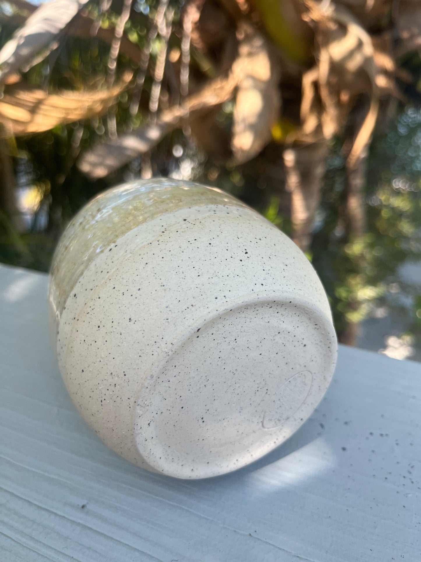 Cream Speckle Vase