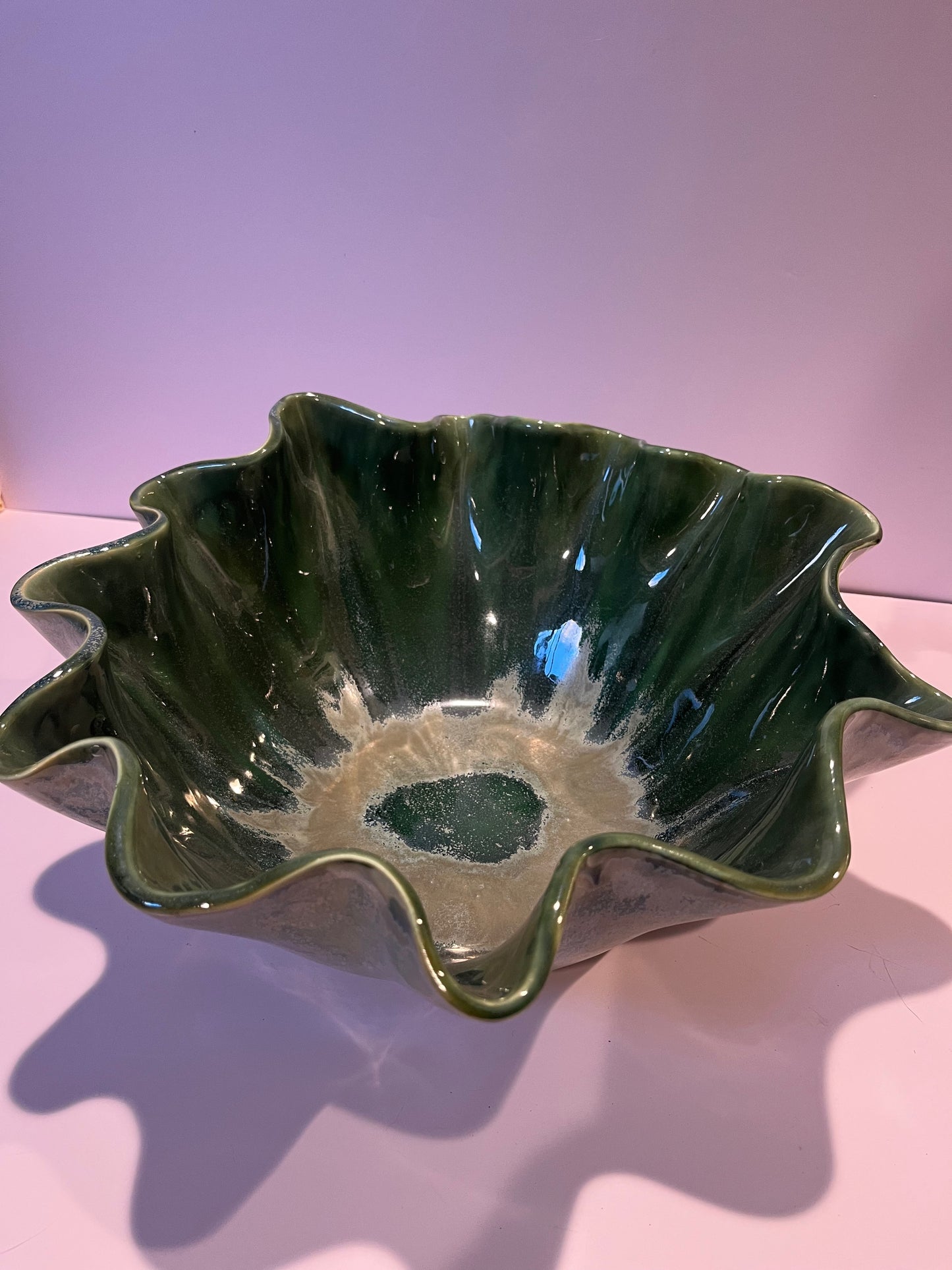 Multi Green Wave Bowl