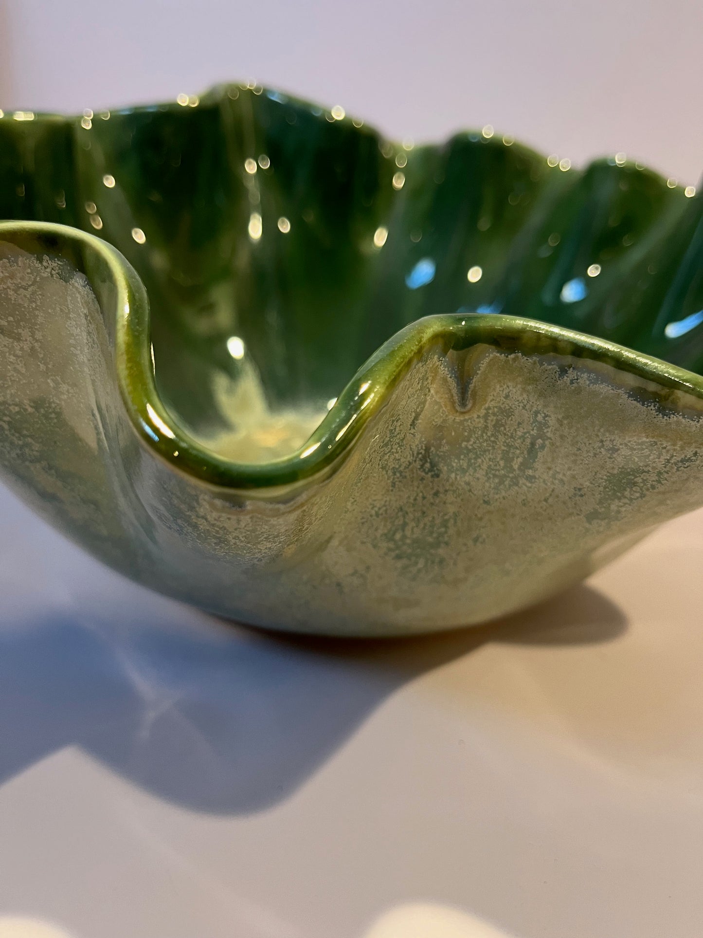 Multi Green Wave Bowl