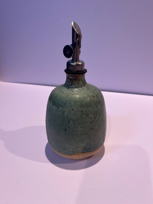 "Matt" Green Short Oil Bottle