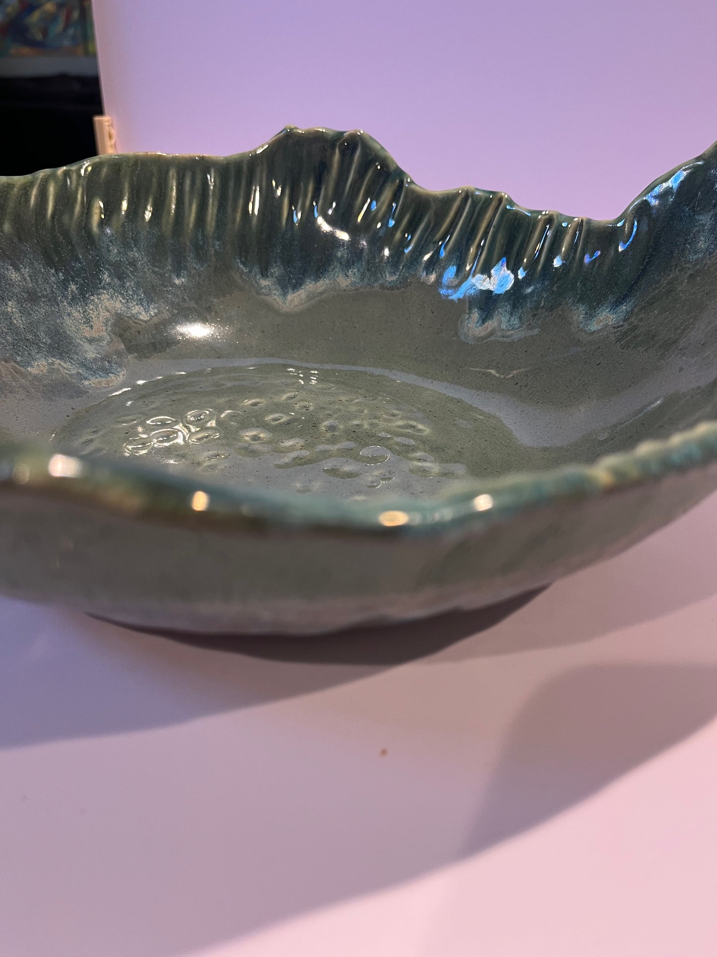 Multi Blue/Green Decorative Bowl